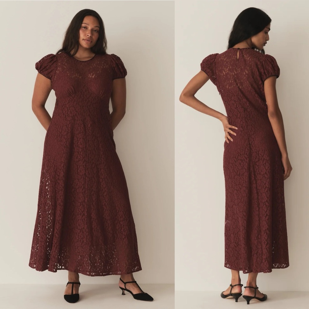 Doen Katarina Dress in Black Cherry